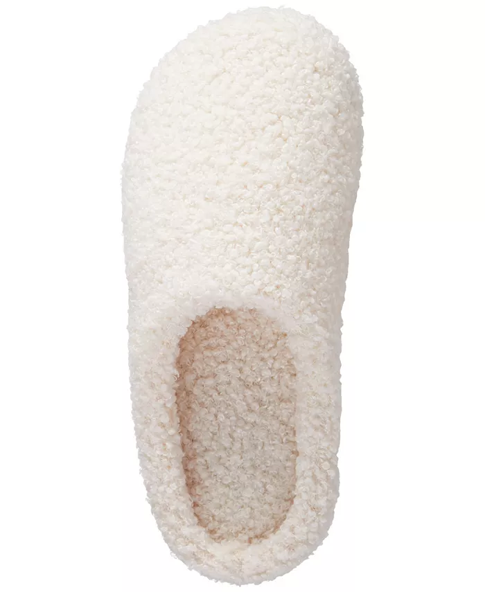 Женские тапочки Memory Foam Berber Fiona Comfort с капюшоном Isotoner Signature, белый — фото 4