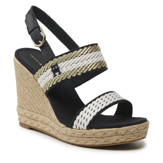 

Эспадрильи Tommy Hilfiger GoldenWebbing Wedge, темно-синий