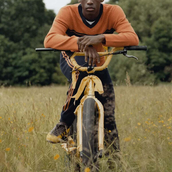 Футболка x wales bonner футболка с длинными рукавами Adidas, оранжевый — фото 3