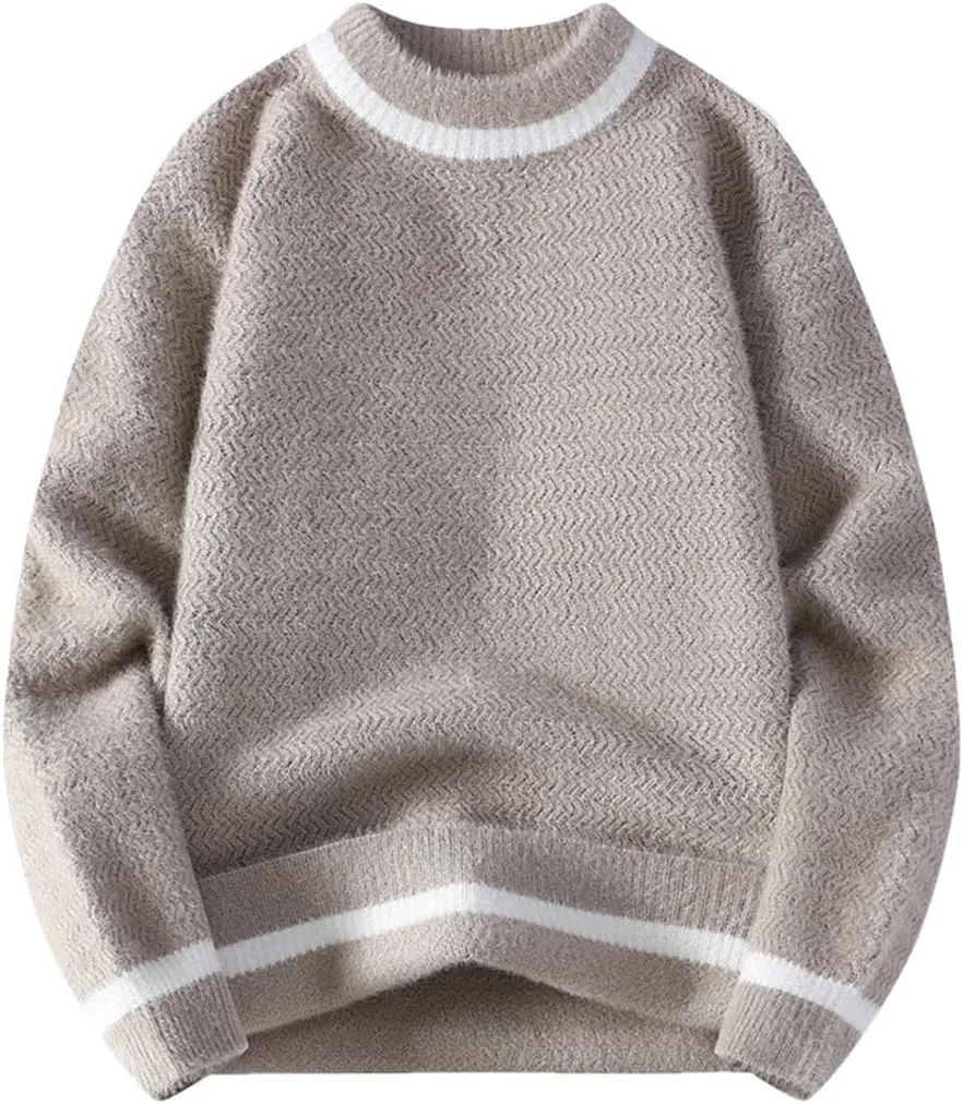 

Мужской свитер с круглым вырезом, осень-зима, мягкий и теплый Vsadsau