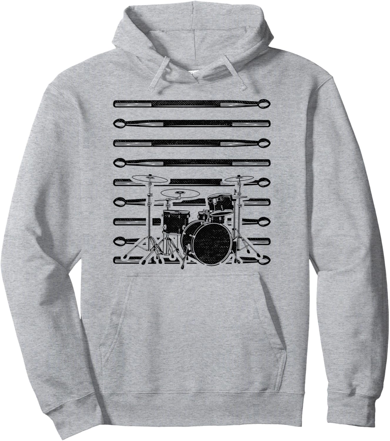 

Худи в стиле ретро с графическим изображением барабанной установки, для музыкантов и рок-групп, серая Drummer Gift Idea Drummer Drums Musician Band