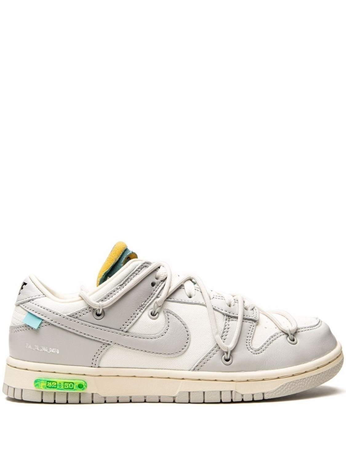 

Кроссовки Dunk Low из коллаборации с Off-White Nike X Off-White, бежевый