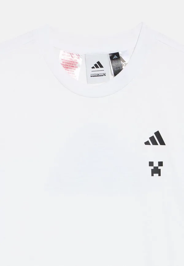 Тренировочная спортивная футболка minecraft унисекс Adidas Performance, White — фото 3