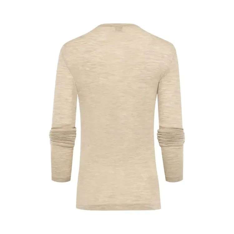 Футболка с длинными рукавами Saint Laurent Jersey, светло-коричневый — фото 2