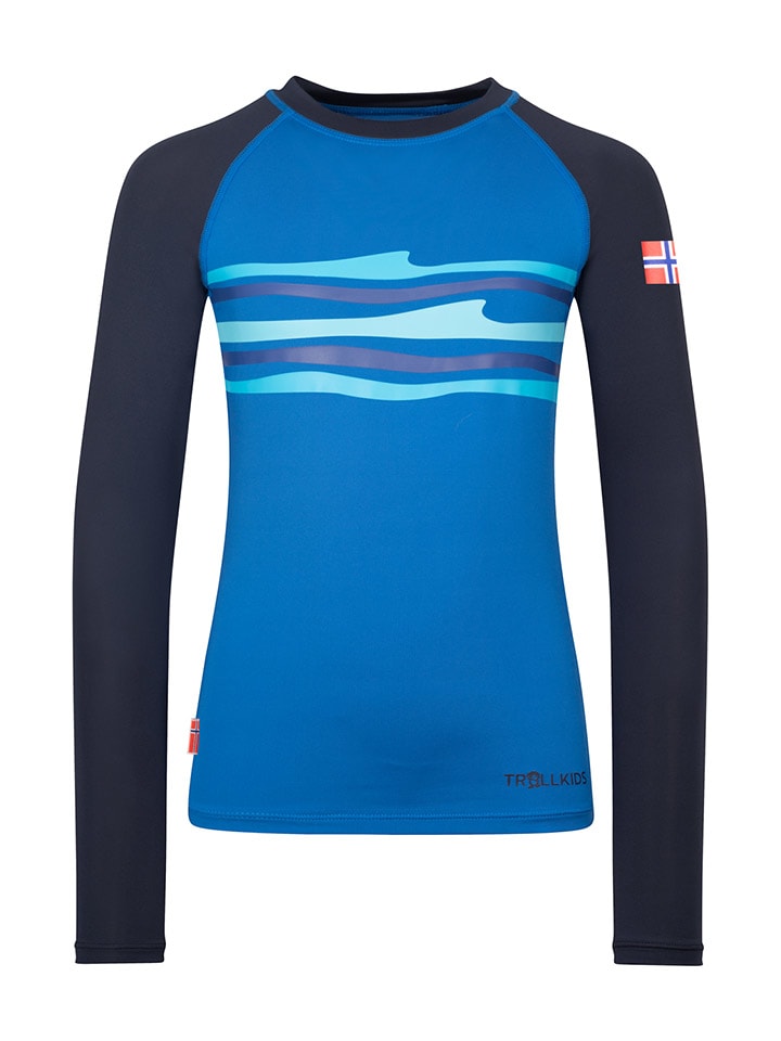 

Рубашка для плавания Haukland темно-синего/синего цвета Trollkids