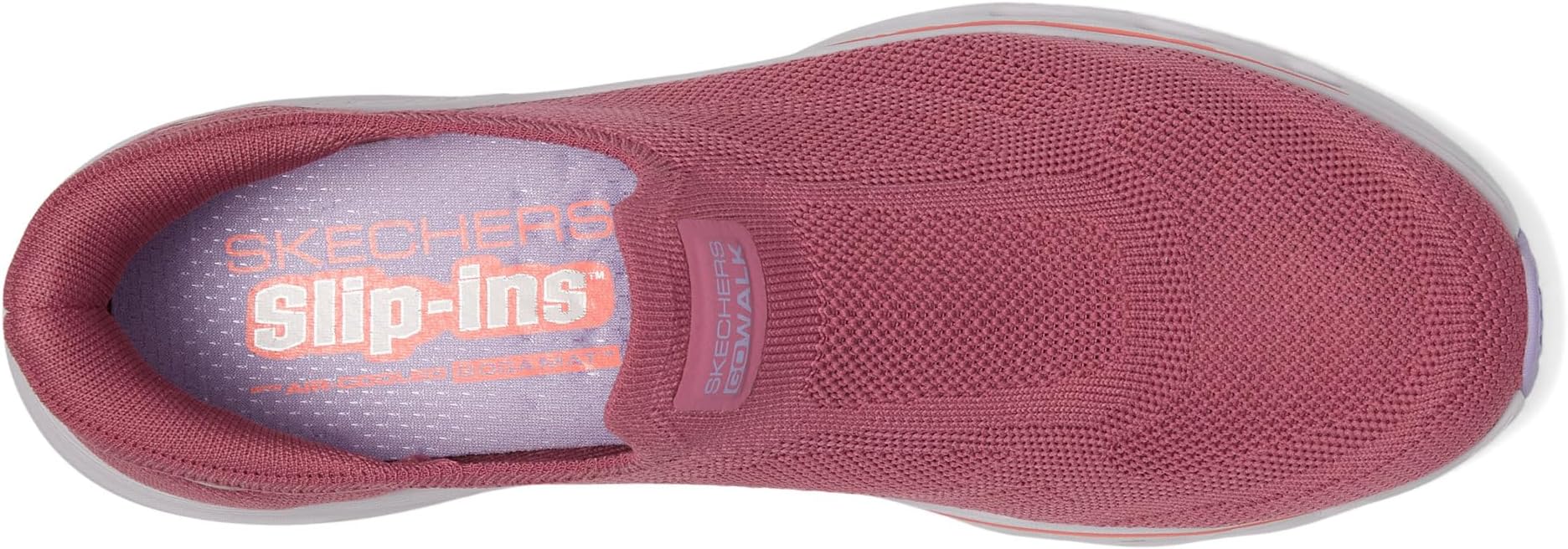Кроссовки SKECHERS Performance Go Walk Glide Step 2.0 Annette Hands Free Slip-Ins, цвет Mauve/Multi — фото 2