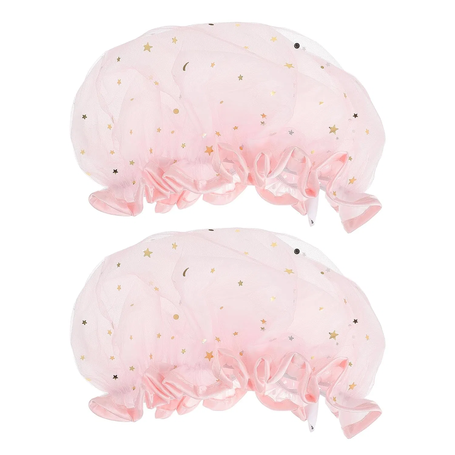 Шапочка для душа Satin, Luxshiny, 2 шт, 27x25x2 см, Rosa