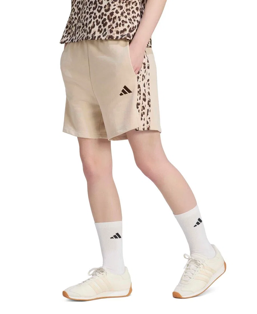 Шорты с принтом и 3 полосками Seasonal Essentials adidas, Crystal Linen/Multicolor/Mrystal Linen