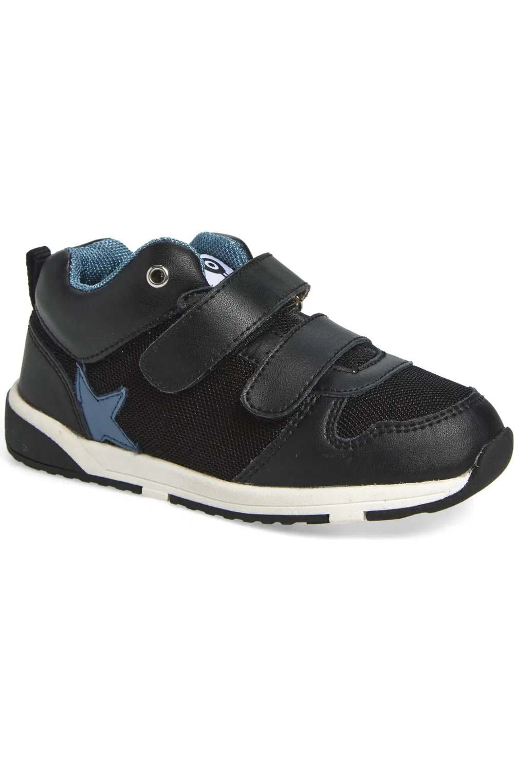 Детские кеды на липучках Cefalu OLD SOLES, Black/Black/Indigo