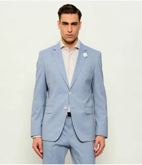 Мужской пиджак Slim Fit H-Huge-S-MM-251 BOSS, Azzurro