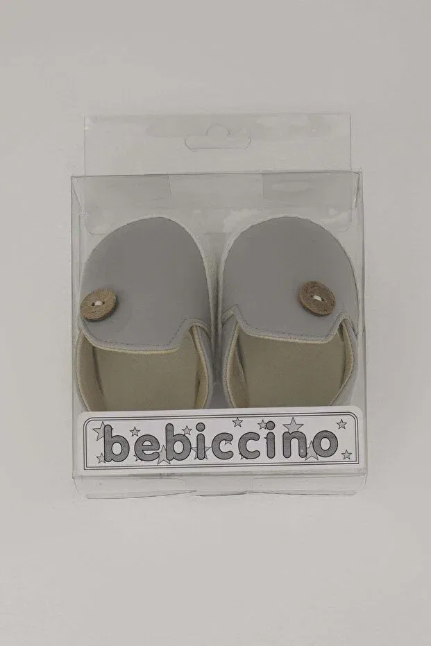 Детские пинетки для мальчиков хлопковые Bebiccino, Gray — фото 4