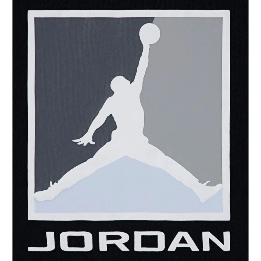 Детская футболка с коротким рукавом Nike Jordan JDB M J Flt Ess Bl 3.0 SS Tee, Черный — фото 3