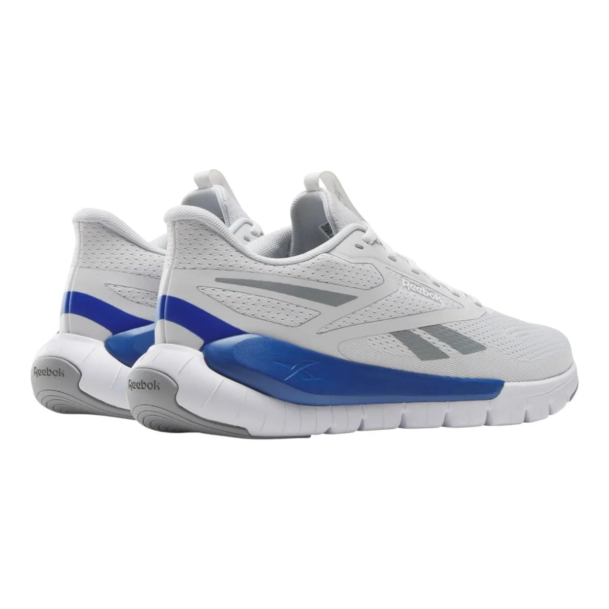 Детские кроссовки для мальчиков Reebok Flex Trainer, Mist Grey Ftwr White Vector Blue — фото 2