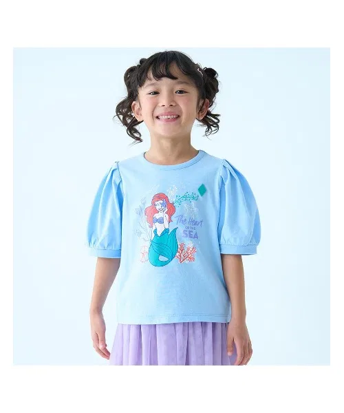 Детская футболка с коротким рукавом и принтом Princess Heroine Light Blue Disney — фото 4