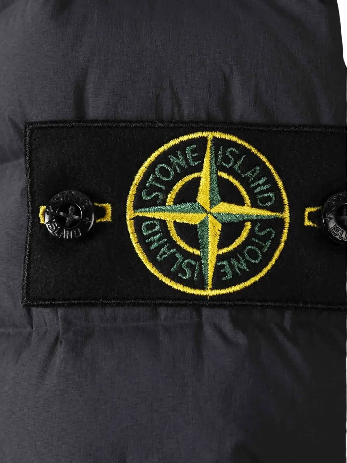 Куртка с лого и стеганым дизайном Stone Island, темно-синий — фото 2