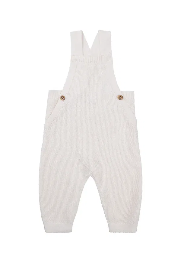 Комбинезон хлопковый Dungarees Noppies, Antique white, белый