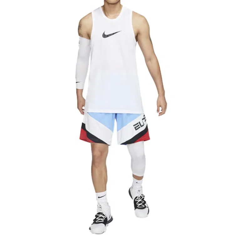 Майка спортивная без рукавов Dri-Fit Nike, белый — фото 3