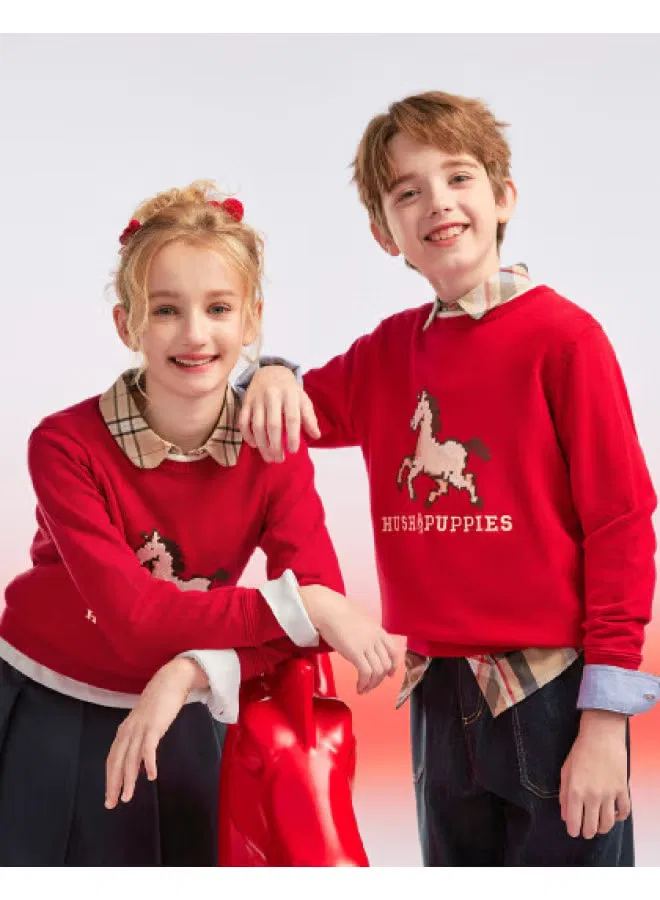 Свитер с принтом новогодний Hush Puppies