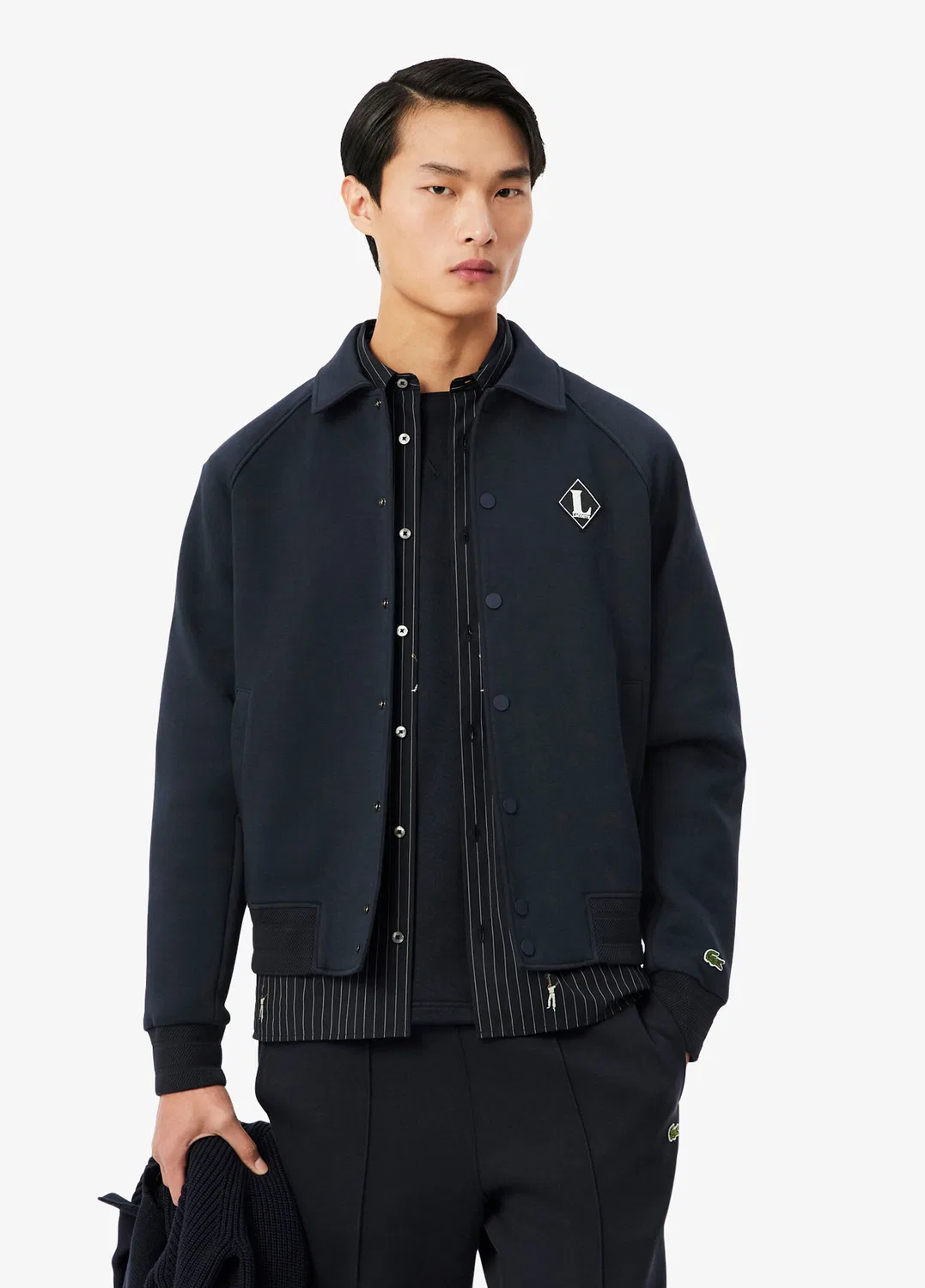Бомбер Classic Fit Lacoste, navy