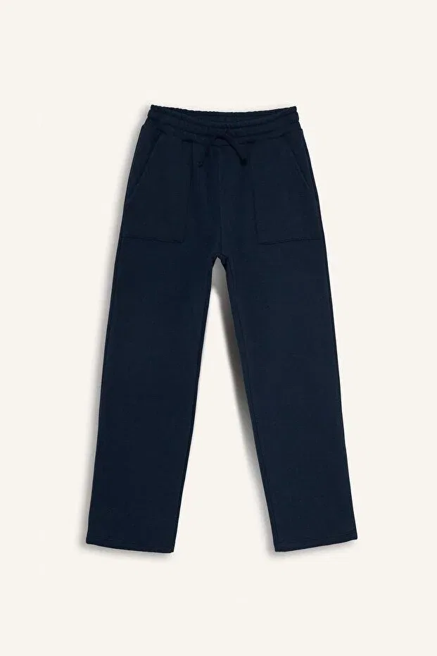 Детские спортивные штаны для мальчиков на резинке Defacto, Navy Blue-Nv256 — фото 2