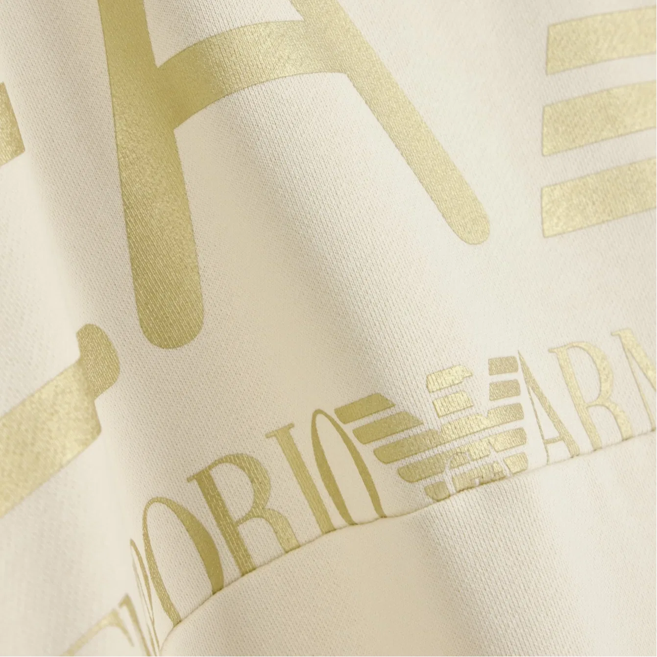 Мужской свитшот с круглым вырезом Emporio Armani, Beige — фото 4