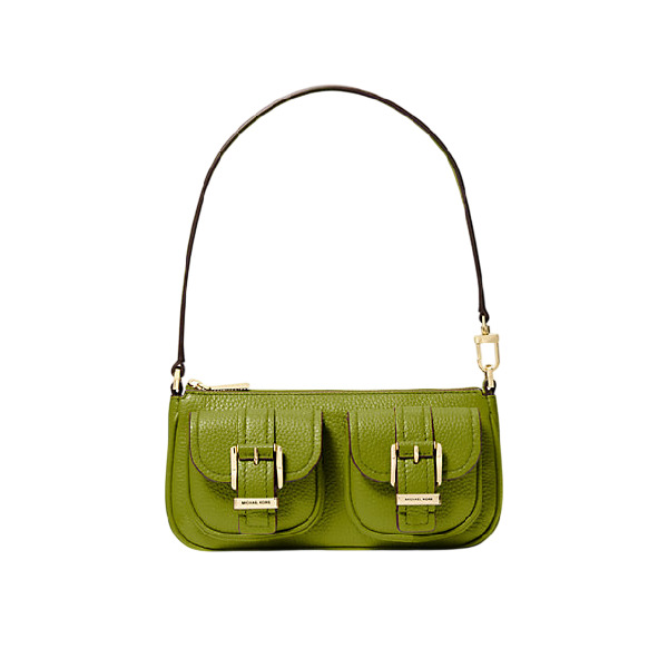 

Сумка Michael Michael Kors Zoe Small Pebbled Leather Pochette, зеленый