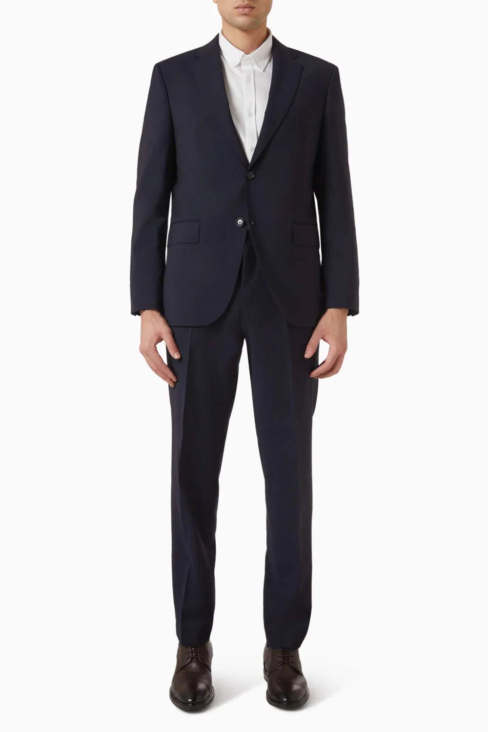 Костюм-двойка Regular-fit из шерсти Virgin Wool BOSS