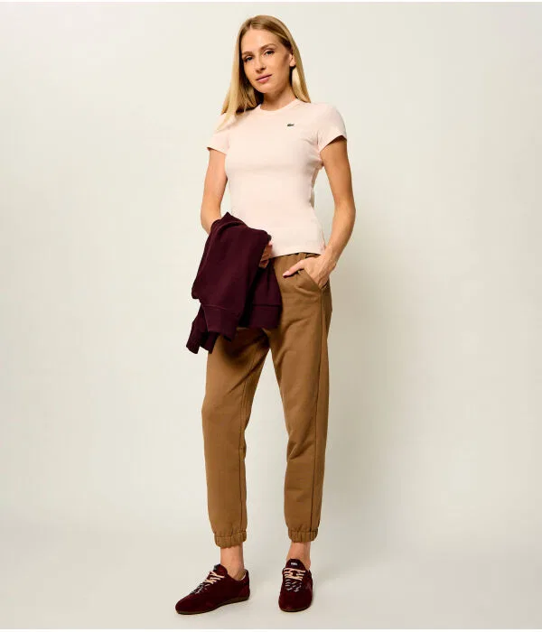 Футболка Lacoste Slim Fit, приталенная, Rosa Cipria — фото 2