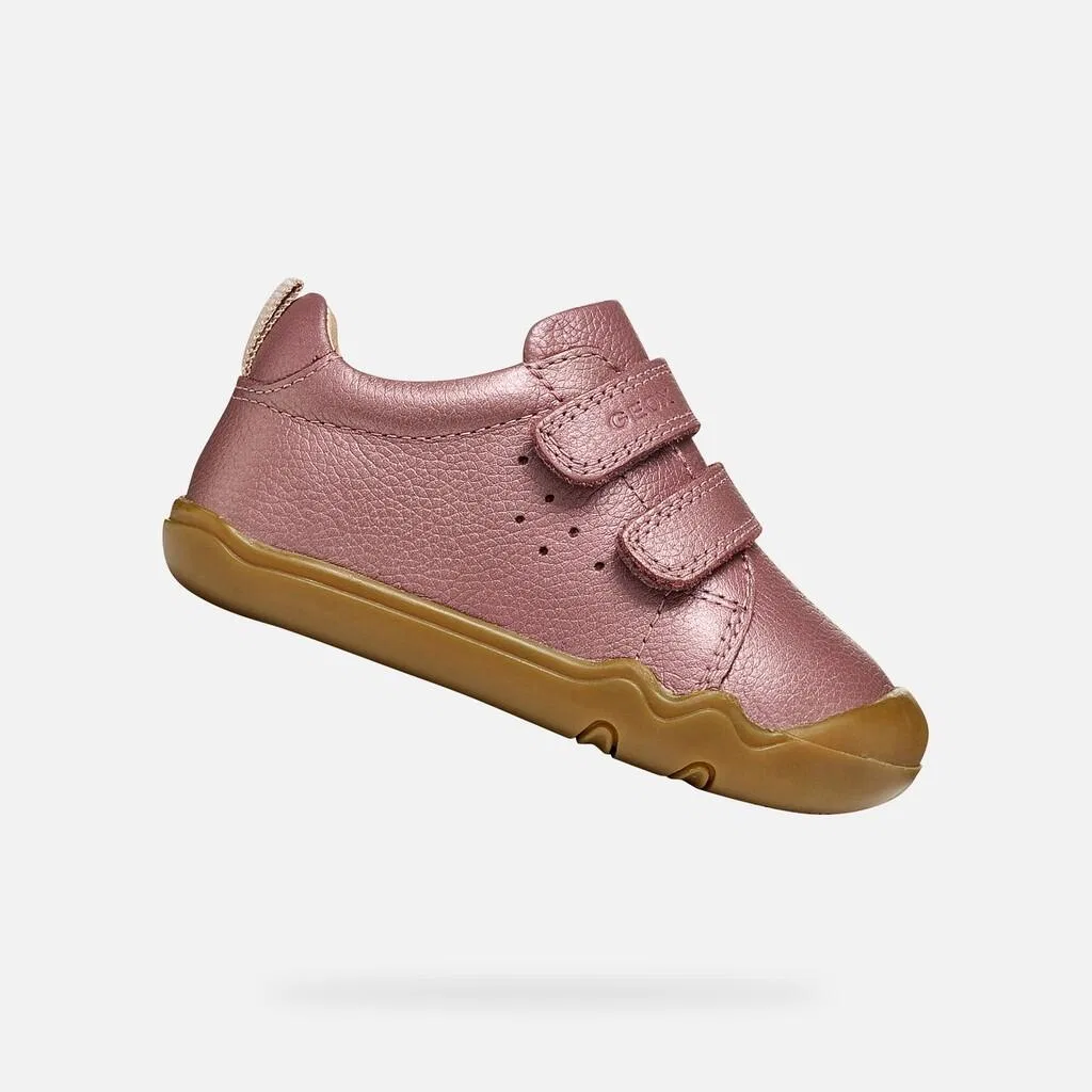 Детские кожаные кроссовки Geox Steppieup, Rosa