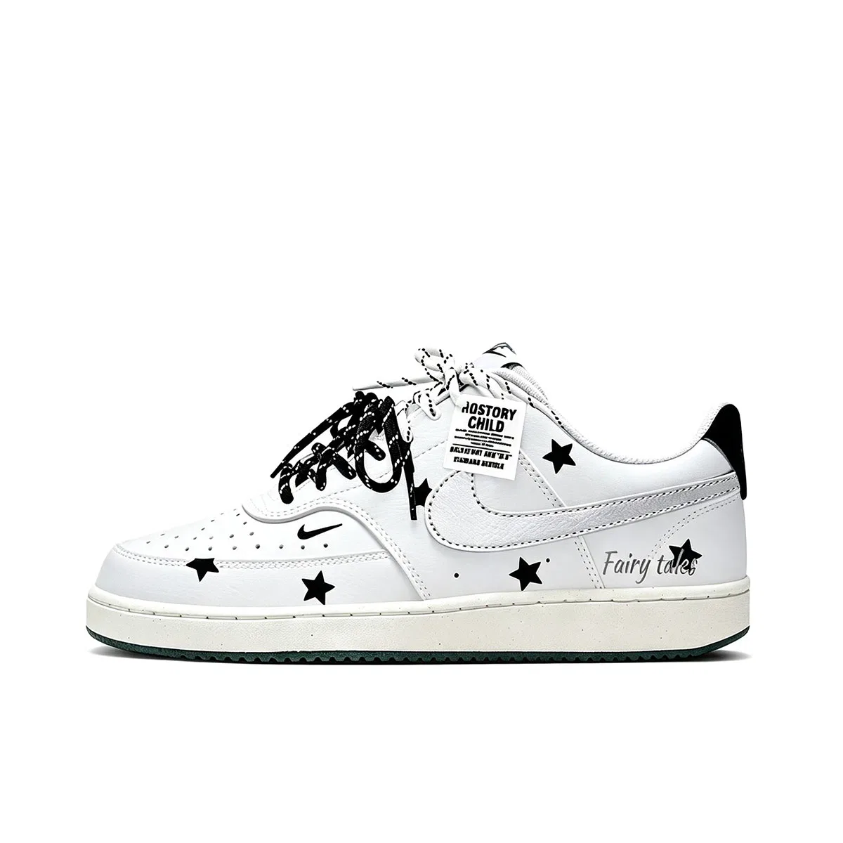 Скейтборд-кроссовки детские с принтом звезды Silver/Black Nike