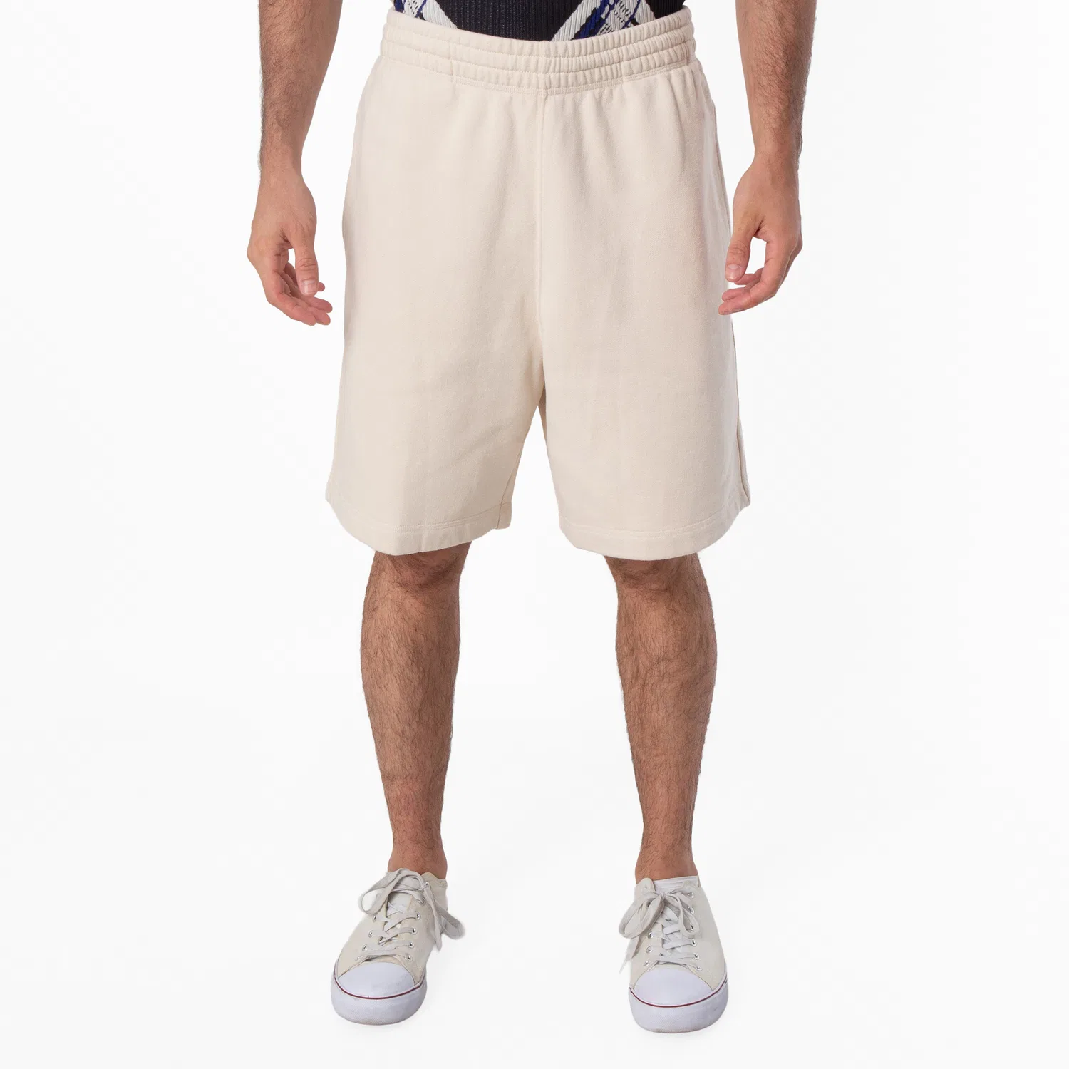 Шорты хлопковые свободного кроя Equestrian Knight Design Cotton Shorts Burberry, Soap