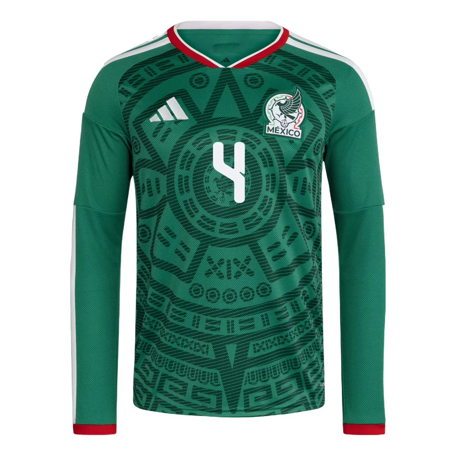 Мужская футболка с длинным рукавом Mexico 26 Home Julian Alvarez Adidas, зеленый
