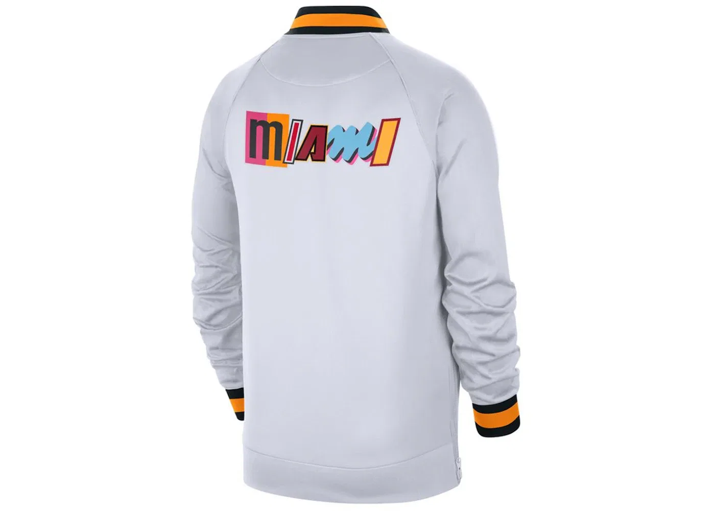 Мужская куртка Nike NBA Miami Heat Showtime City Edition Dri-Fit Jacket, White — фото 2