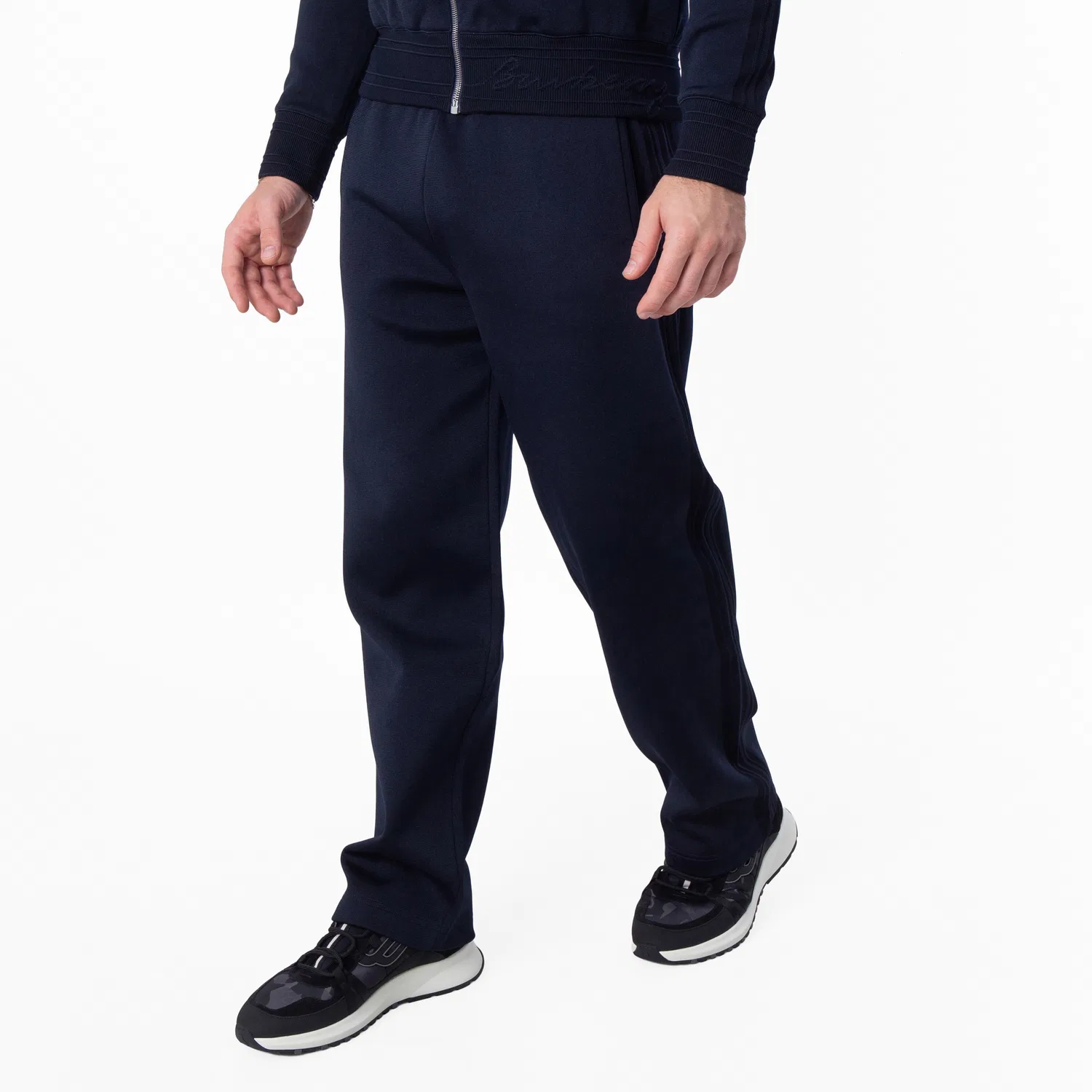 Брюки спортивные с вышитым логотипом Viscose-Blend Burberry, Navy