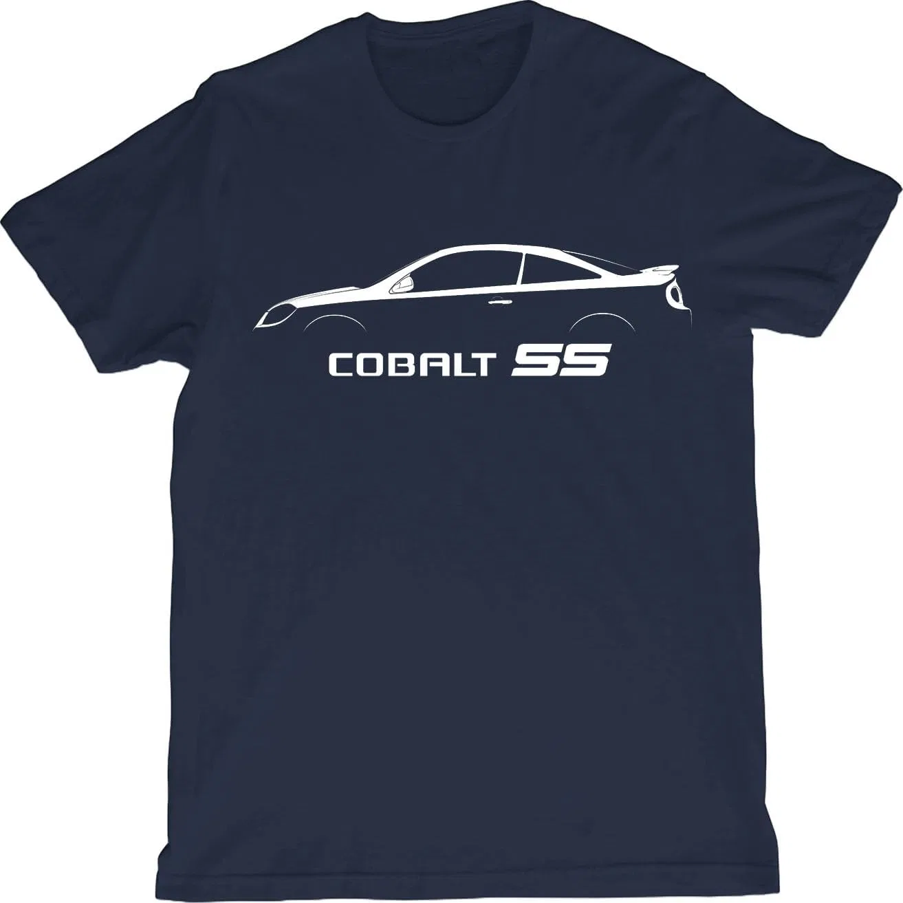Мужская футболка с силуэтом Chevy Cobalt SS, Navy