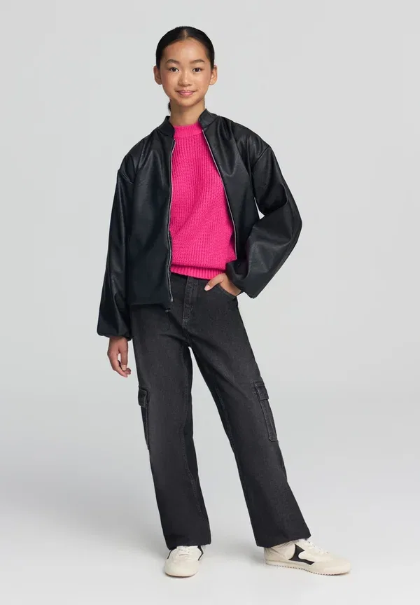 Куртка из искусственной кожи Faux leather jacket Terranova, черный