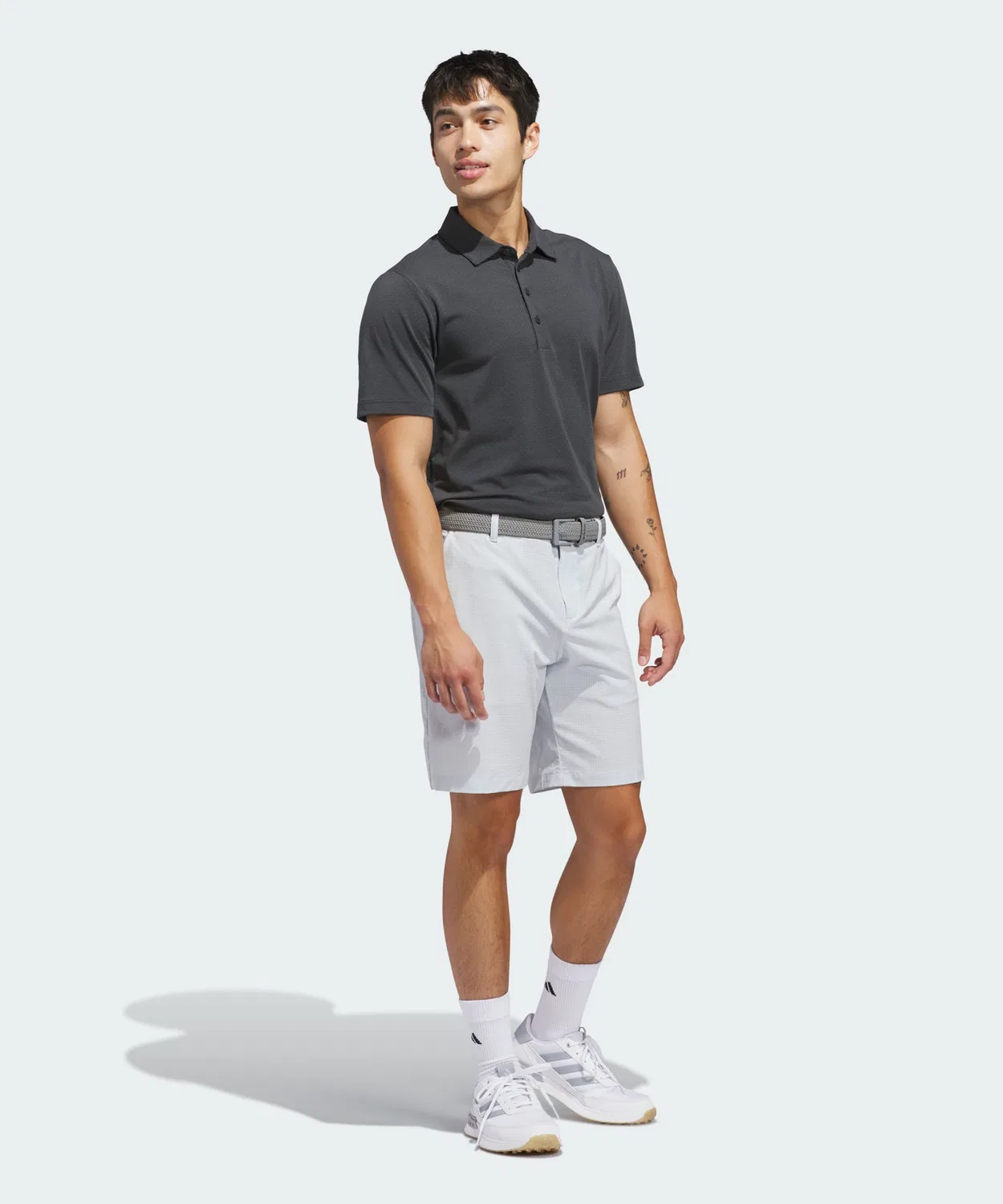 Мужские шорты для гольфа с принтом Ultimate 365 9 Inch Melt Away Adidas, Серый — фото 3
