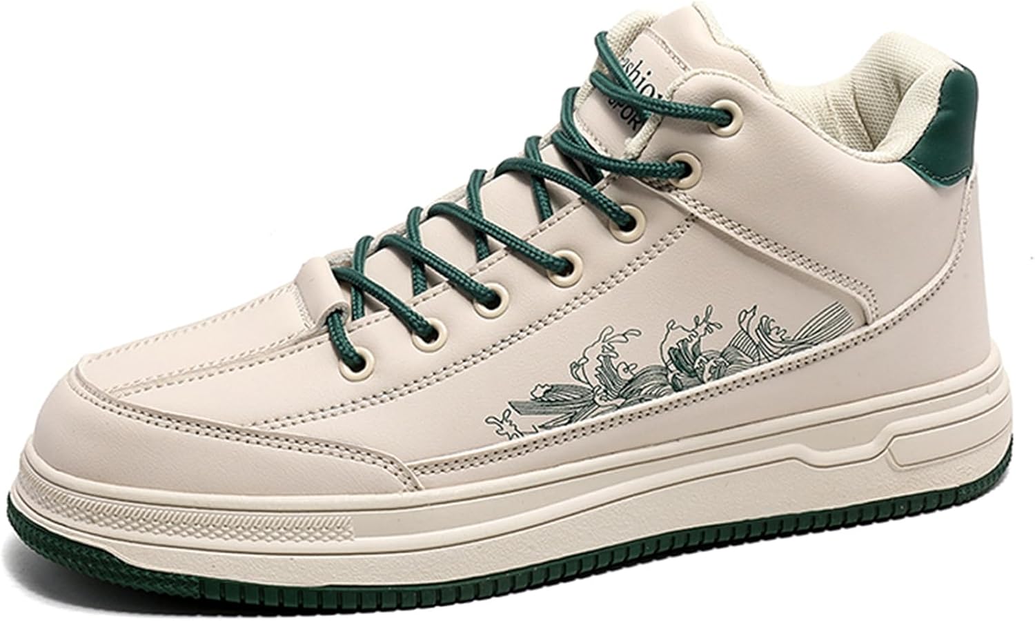 

Мужские модные кроссовки SPWAGYM, высокие скейт-обувь, стильные кроссовки для мужчин, повседневная обувь для ходьбы, бежевый