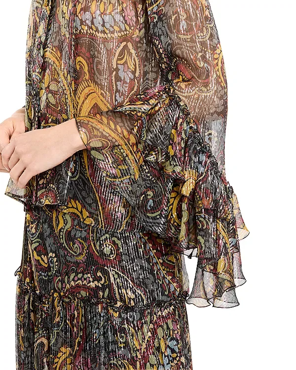 Женская блуза с принтом Etro, Printed Black — фото 4
