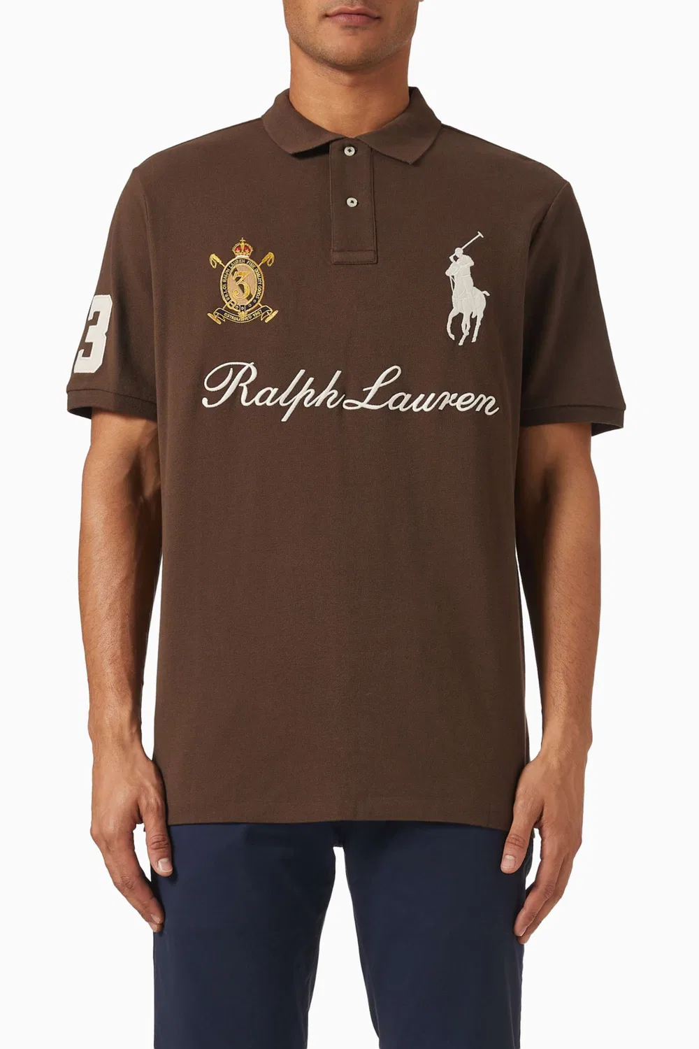 Футболка поло с логотипом в сеточку Polo Ralph Lauren