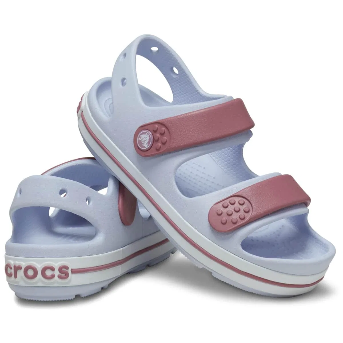 Детские сандалии с двумя ремешками Crocband Cruiser Crocs, Color Hellblau Altrosa — фото 2