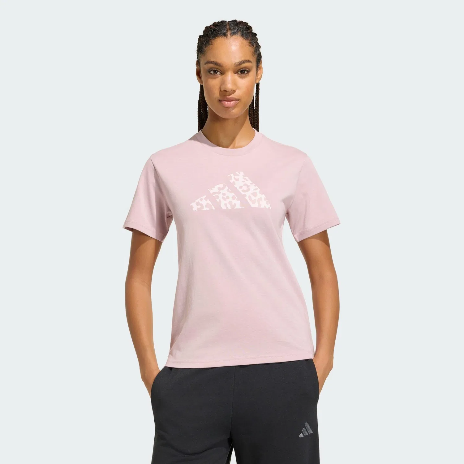 Мужская футболка с принтом GRAPHIC T-SHIRT MIT ANIMALPRINT Adidas, Tieflila