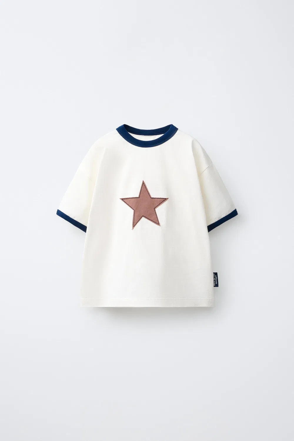 Футболка со звездой ZARA, White