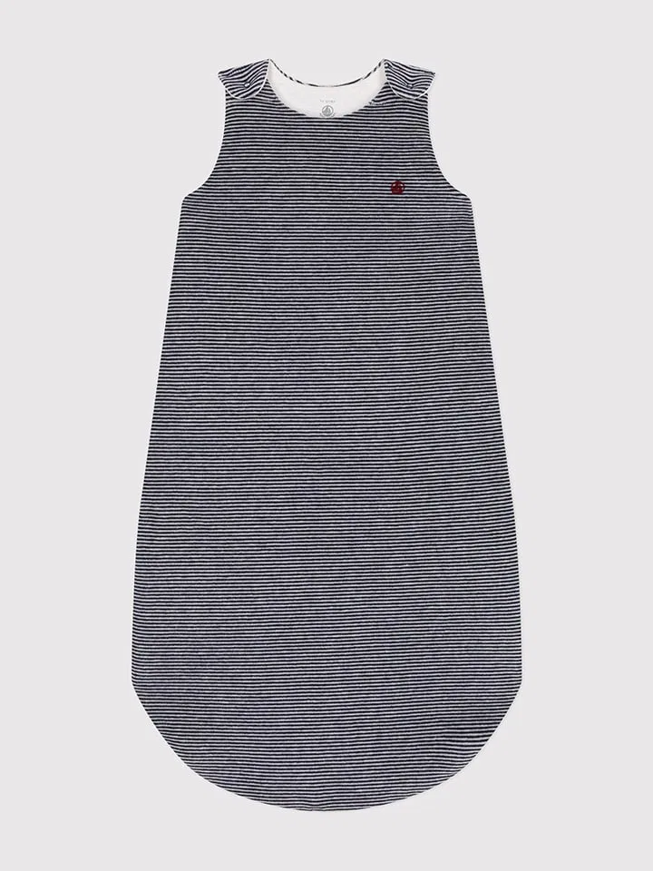 Спальный мешок для малыша с принтом Petit Bateau, темно-синий