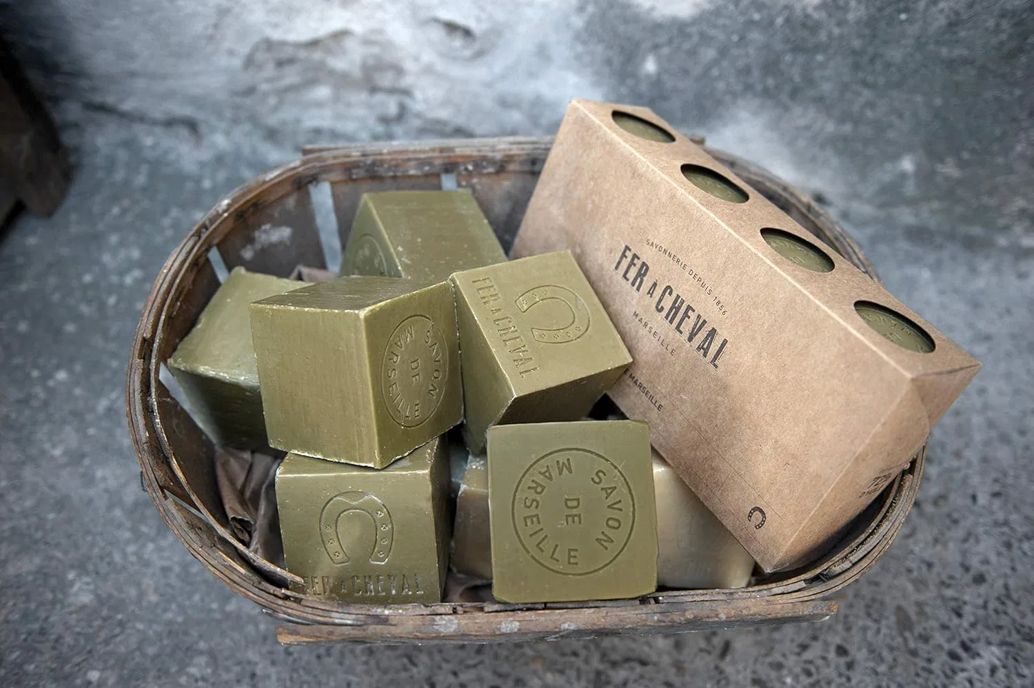 Мыло Marseille Olive Oil Cubes, Fer à Cheval, 8×300г, Olive Cube — фото 4