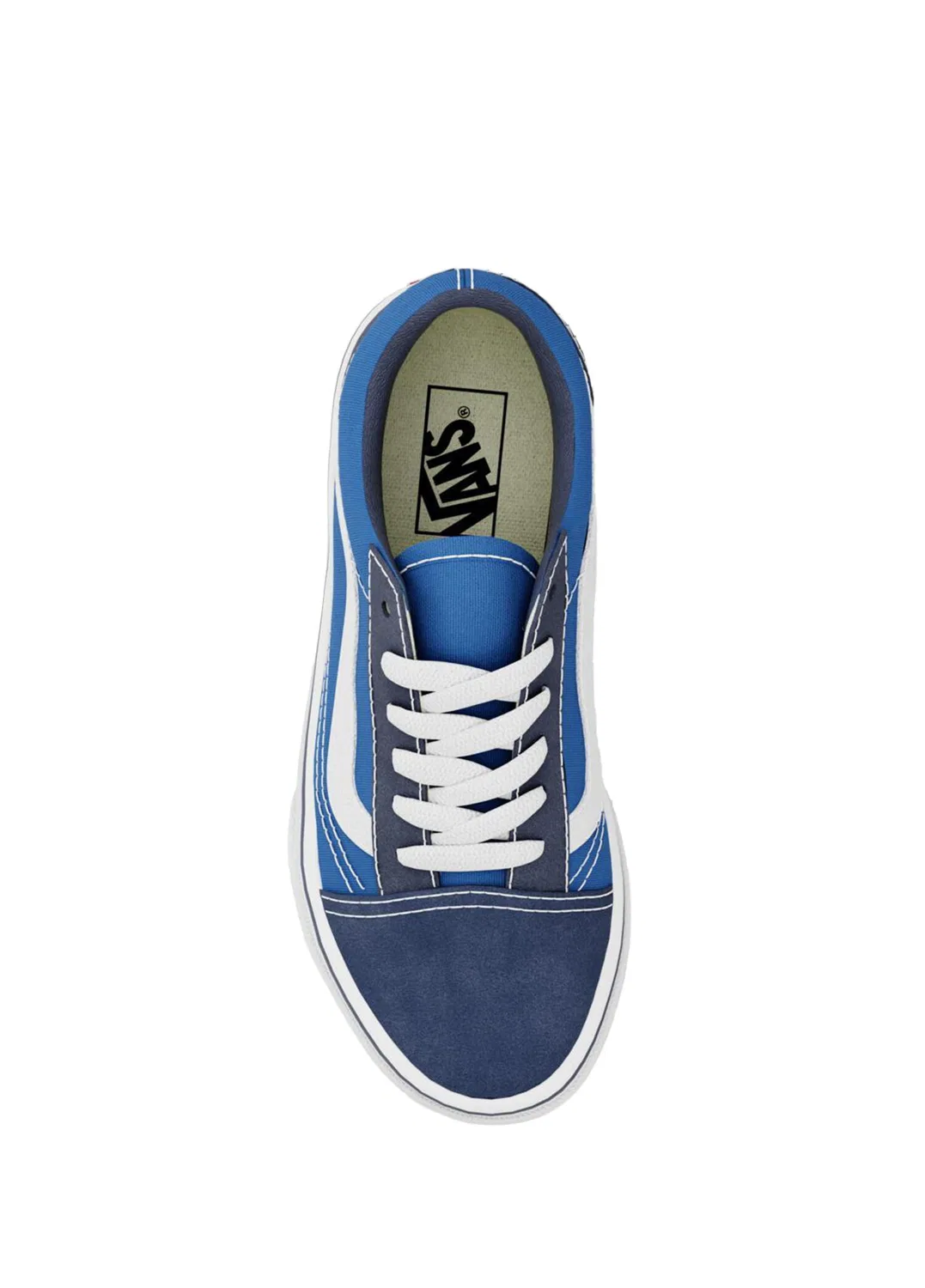 Кроссовки Vans Old Skool, navy-white — фото 2