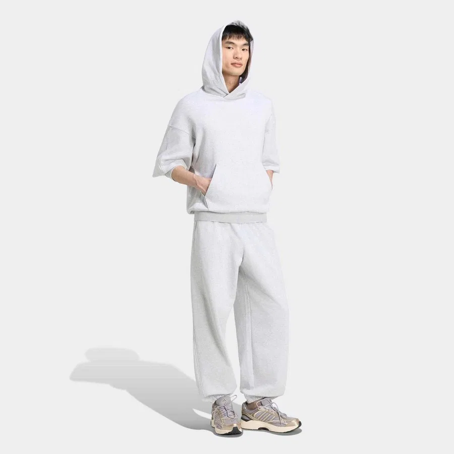 Свитшот спортивный с капюшоном adidas Kit Erkek Gri Sweatshirt (KW2310), Серый — фото 3