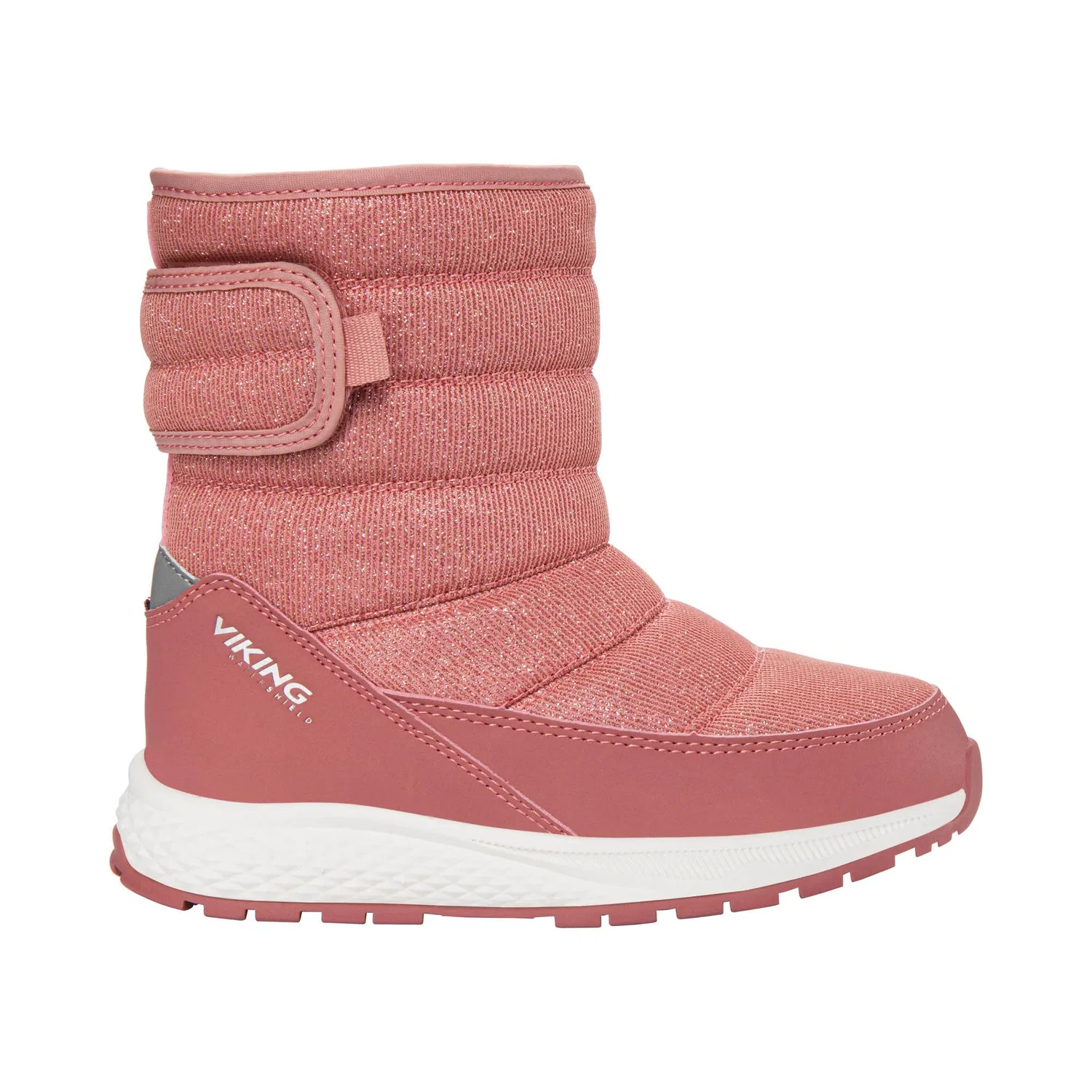 Детские снежные ботинки для мальчиков Equip Pull-on Warm WP 1v Viking, Pink