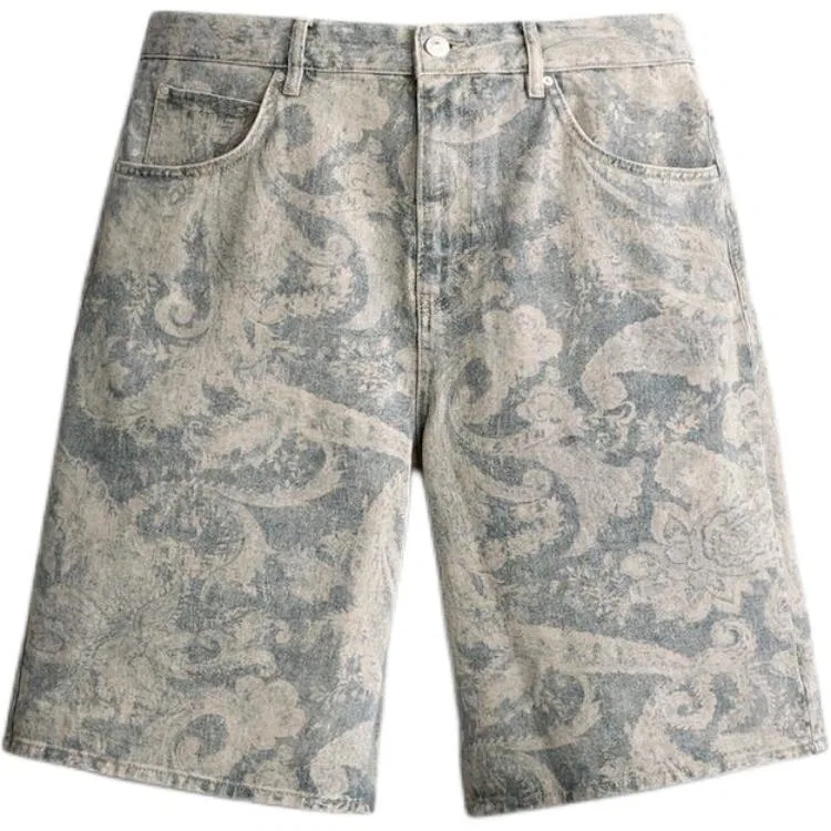 Мужские шорты повседневные Light Blue ZARA, Светло-синий
