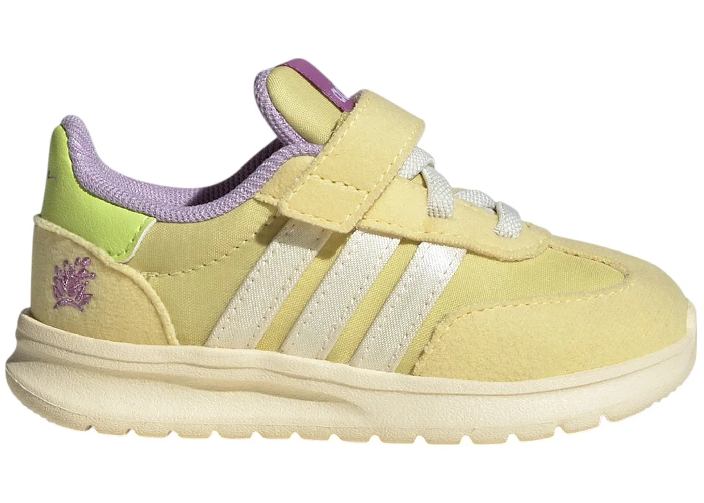 Детские кроссовки с принтом Adidas Run 70s 2.0 Disney Tiana Adidas, Powder Yellow Cream White Powder Plum